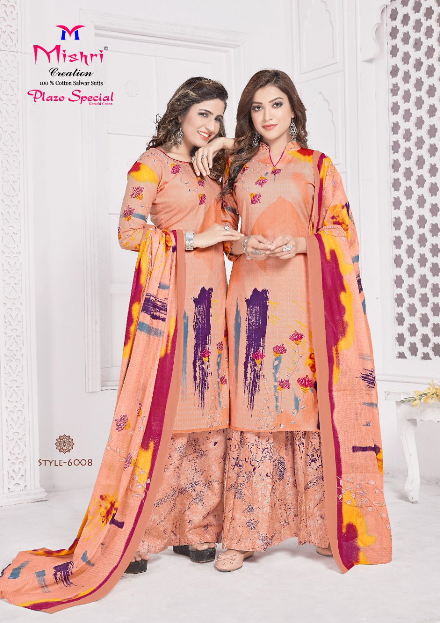 mishri plazzo vol 6 Lateast Fancy Festivel Wear  Designer Pure Cotton Printed Dress Material